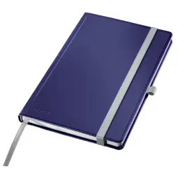 Leitz Style Notebook A5 ruled with hardcover 80 sheets. Titan Blue - Outer carton of 5