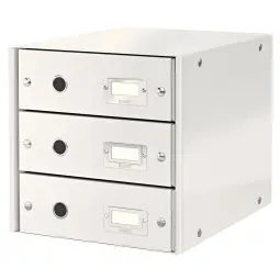 Leitz WOW 3 Drawer Cabinet - White
