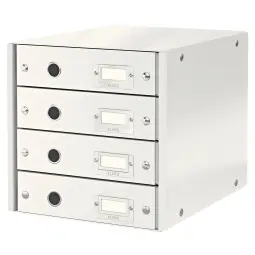 Leitz WOW 4 Drawer Cabinet - White