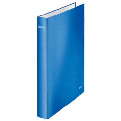 Leitz WOW Ring Binder A4 Maxi 2 D-Ring Size 25mm Blue Metallic Pack of 10