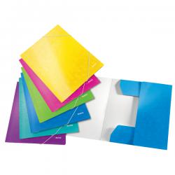 Leitz WOW 3 Flap Folder A4 Assorted Pack of 6