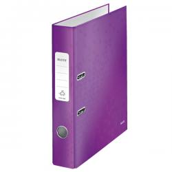 Leitz 180 degree WOW Lever Arch File A4 50mm Purple Pack of 10