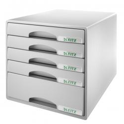 Leitz Plus 5 Drawer Cabinet A4 Grey