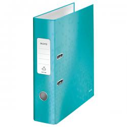 Leitz 180 degree WOW Lever Arch File A4 Laminated 80mm Ice Blue Pack of 10