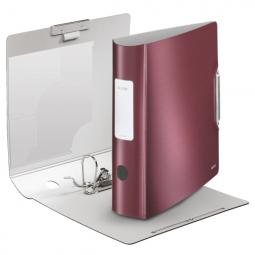 Leitz 180 degree Lever Arch File A4 Polypropylene 80mm Garnet Red Pack of 5