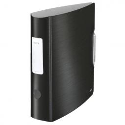 Leitz 180 degree Lever Arch File A4 Polypropylene 80mm Satin Black Pack of 5