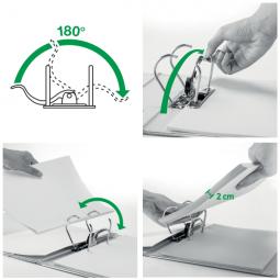 Leitz 180 degree WOW Lever Arch File A4 80mm Assorted Pack of 10