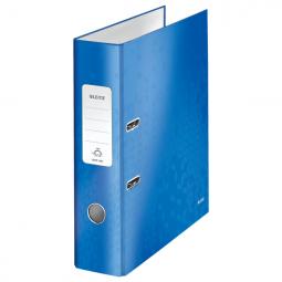 Leitz WOW  Spine Lever Arch File A4 80mm Metallic Blue Pack of 10