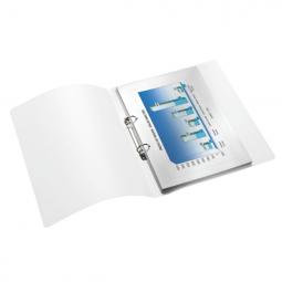 Leitz WOW Ringbinder A4 Polypropylene 2 O-Ring 25mm Blue Metallic Pack of 10