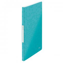 Leitz WOW Display Book Polypropylene 20 pockets A4 Ice Blue Pack of 10