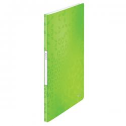 Leitz WOW Display Book Polypropylene 20 pockets A4 Green