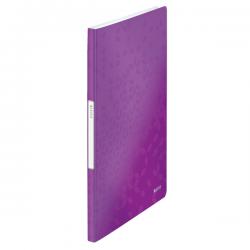 Leitz WOW Display Book Polypropylene 20 pockets A4 Purple Pack of 10