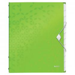 Leitz WOW Divider Book Polypropylene 12 tabbed dividers A4 Green