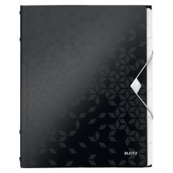 Leitz WOW Divider Book Polypropylene 6 tabbed dividers A4 Black