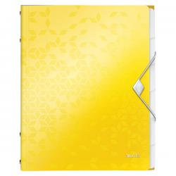 Leitz WOW Divider Book Polypropylene 6 tabbed dividers A4 Yellow