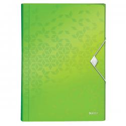 Leitz WOW Expanding File Organizer Polypropylene A4 Green Pack of 5