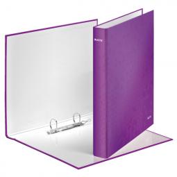 Leitz WOW Laminated Ring Binder A4 25 mm 2 D-Ring Purple Pack of 10