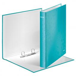 Leitz WOW Laminated Ring Binder A4 25mm 2 D-Ring Ice Blue Pack of 10