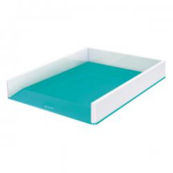 Leitz WOW Letter Tray Dual Colour A4 White/ice blue