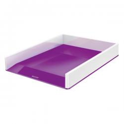 Leitz WOW Letter Tray Dual Colour A4 White/purple