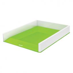 Leitz WOW Letter Tray Dual Colour A4 White/green