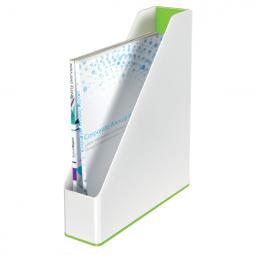 Leitz WOW Magazine File Dual Colour A4 White/green