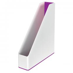 Leitz WOW Magazine File Dual Colour A4 White/purple