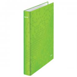 Leitz WOW Ring Binder Laminated 25mm 2 D Ring A4 Green Pack of 10