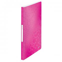 Leitz WOW Display Book Polypropylene 40 pockets A4 Pink Pack of 10