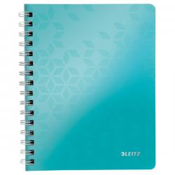 Leitz WOW Notebook A5 ruled wirebound Polypropylene cover Ice Blue Pack of 6