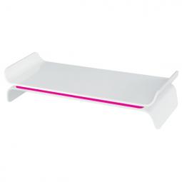 Leitz Ergo WOW Adjustable Monitor Stand Pink