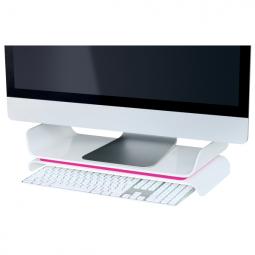 Leitz Ergo WOW Adjustable Monitor Stand Pink