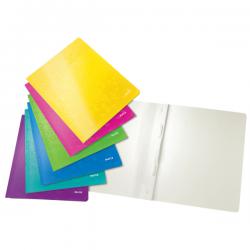 Leitz WOW A4 Flat File Assorted Colours Pack of 6