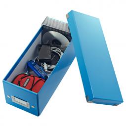 Leitz WOW Click & Store CD Storage Box With label holder Blue