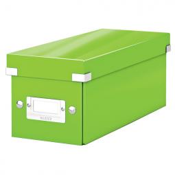 Leitz WOW Click & Store CD Storage Box With label holder Green