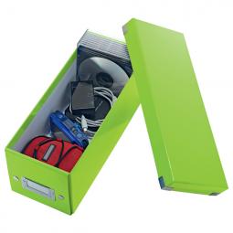 Leitz WOW Click & Store CD Storage Box With label holder Green