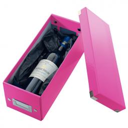 Leitz WOW Click & Store CD Storage Box With label holder Pink