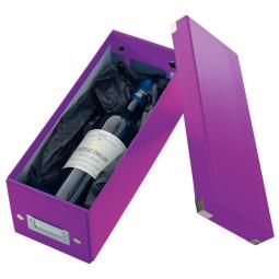 Leitz WOW Click & Store CD Storage Box With label holder Purple