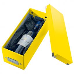 Leitz WOW Click & Store CD Storage Box With label holder Yellow