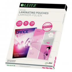 Leitz Glossy Laminating Pouches A4 Clear Pack of 100