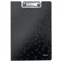 Leitz WOW Clipfolder with cover A4 Black