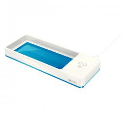 Leitz WOW Desk Organiser with Inductive Charger White/blue