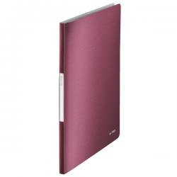 Leitz Style Display Book Polypropylene 20 pockets A4 Garnet Red Pack of 10