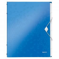 Leitz WOW Divider Book A4 Polypropylene 6 Tabs Blue Metallic