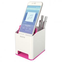 Leitz WOW Duo Colour Sound Pen Holder Pink