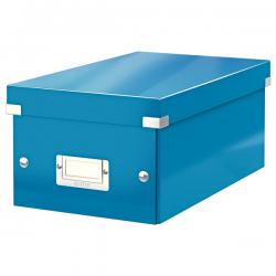 Leitz WOW Click & Store DVD Storage Box With label holder Blue