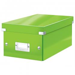 Leitz WOW Click & Store DVD Storage Box With label holder Green