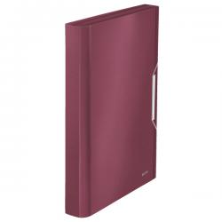 Leitz Style A4 Expanding File with 6 Compartments Garnet Red Pack of 5