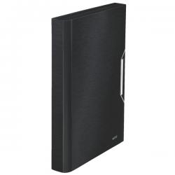 Leitz Style A4 Expanding File with 6 Compartments Satin Black Pack of 5