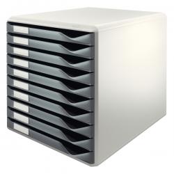 Leitz Form Set Filing Unit with 10 Drawers A4 Grey